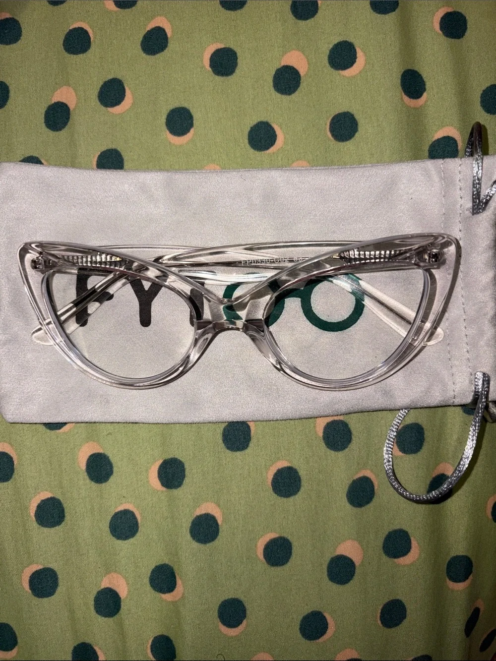 Clear Cat-Eye Blue Light Glasses - Transparent